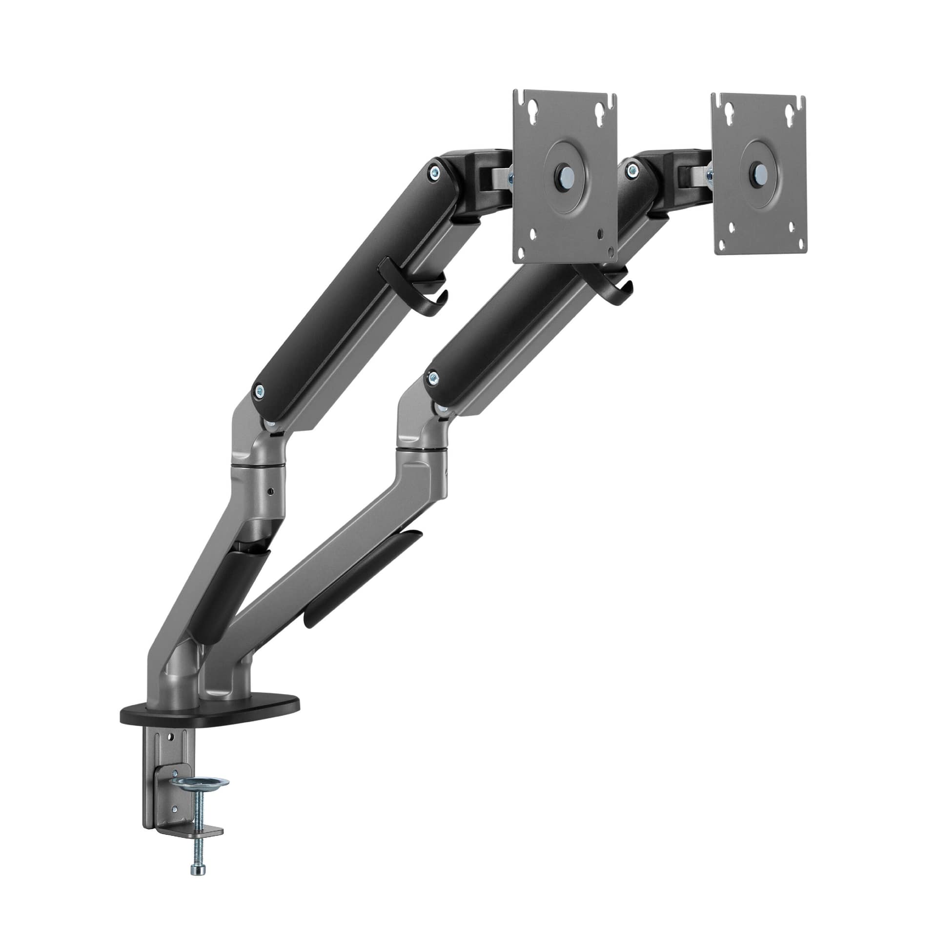Simple dual monitor arm Space grey-11 แขนจับจอคู่ LIV Simple Dual Monitor Arm - Modern Minimal Design - Image 5