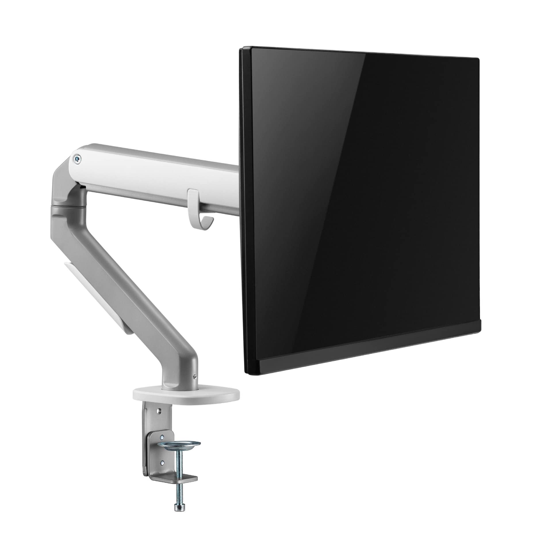 Simple single monitor arm Matte Silver-05 แขนจับจอเดี่ยว LIV Simple Single Monitor Arm - Modern Minimal Design - Image 9