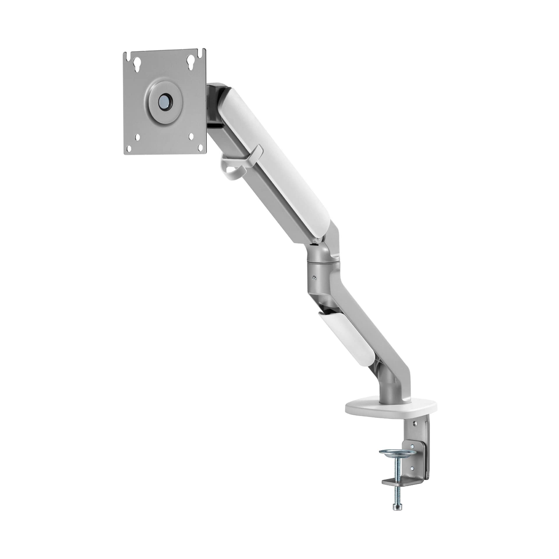 Simple single monitor arm Matte Silver-10