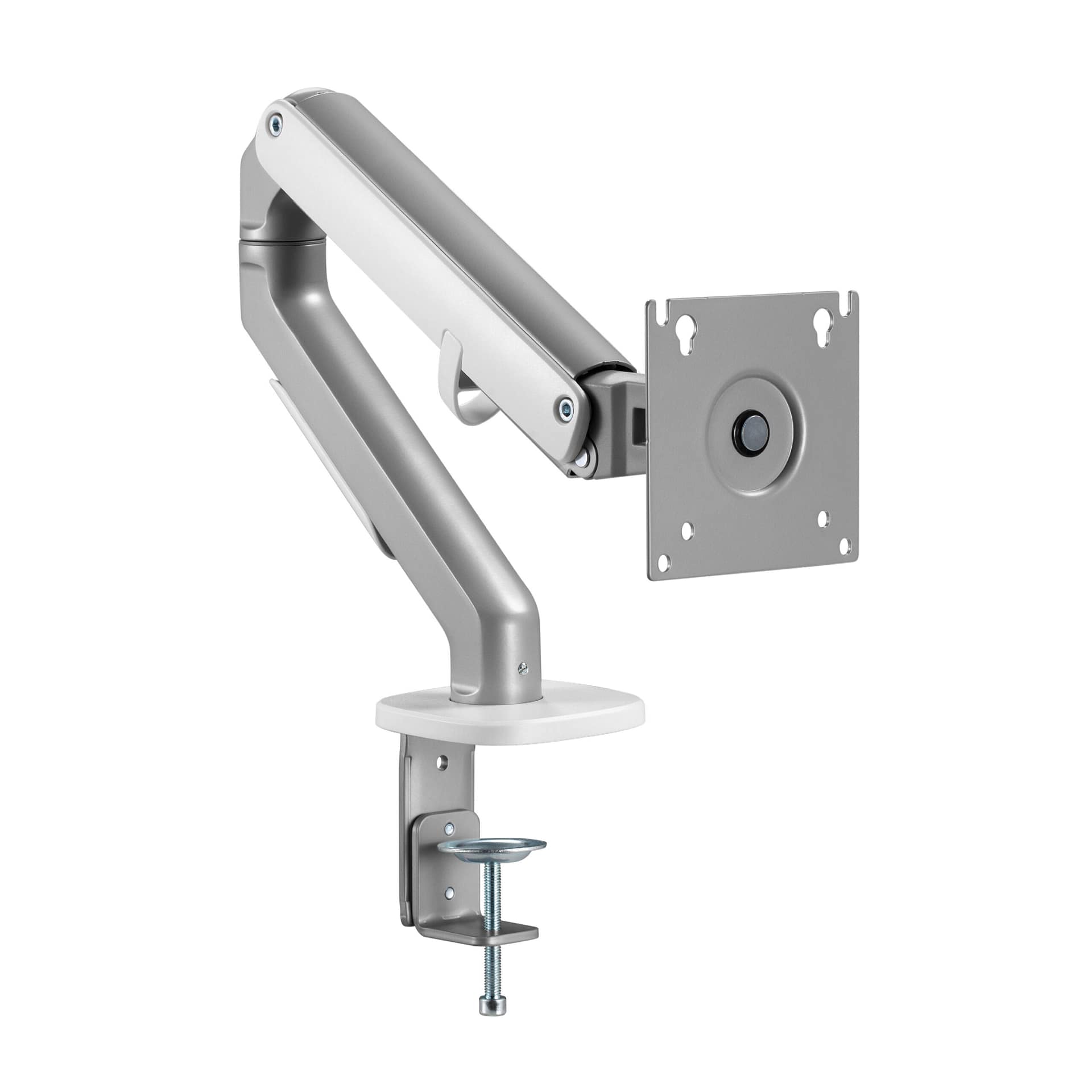 Simple single monitor arm Matte Silver-11 แขนจับจอเดี่ยว LIV Simple Single Monitor Arm - Modern Minimal Design - Image 4