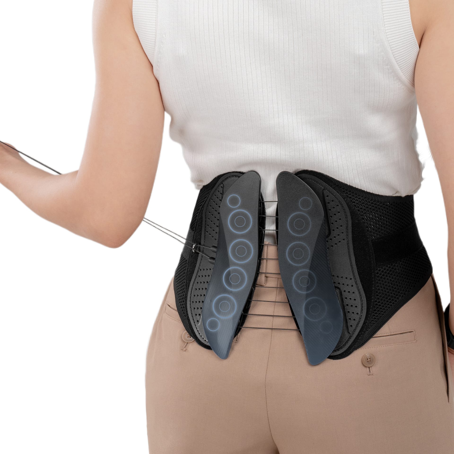 Web Size-09 เข็มขัดพยุงหลัง LIVwell Backon Lumbar Belt - Image 6
