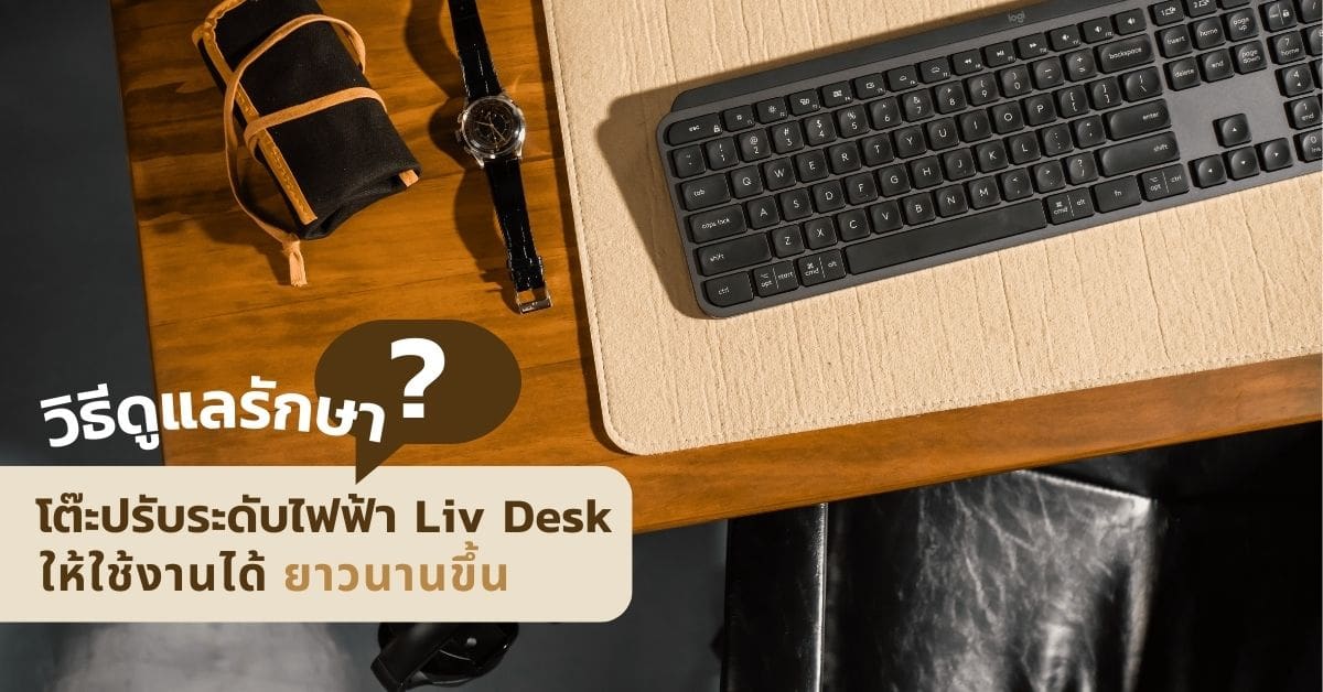 Liv desk โต๊ะปรับระดับไฟฟ้า - วิธีดูแลโต๊ะปรับระดับไฟฟ้า ให้ใช้งานได้ยาวนาน